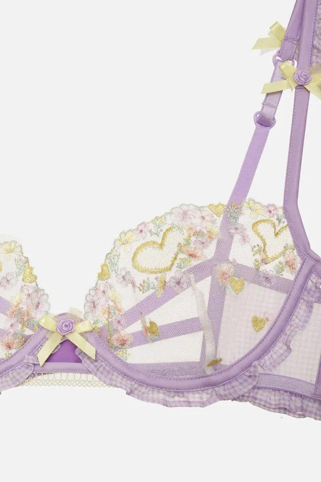 For Love and Lemons Lingerie Heart Wreath Underwire Bra Yellow 8211 Women For Love and Lemons Lingerie Heart Wreath Underwire Bra Yellow 8211 Women