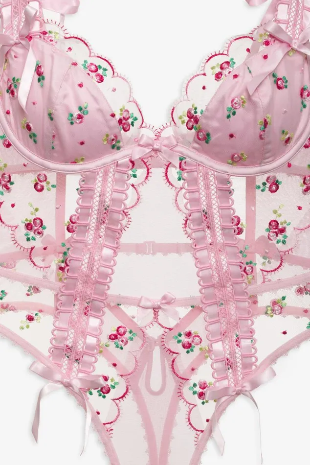 For Love and Lemons Lingerie Maisie Teddy Pink 8211 Women For Love and Lemons Lingerie Maisie Teddy Pink 8211 Women