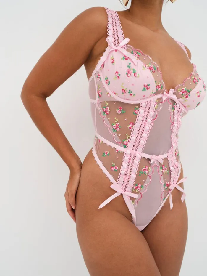 For Love and Lemons Lingerie Maisie Teddy Pink 8211 Women For Love and Lemons Lingerie Maisie Teddy Pink 8211 Women