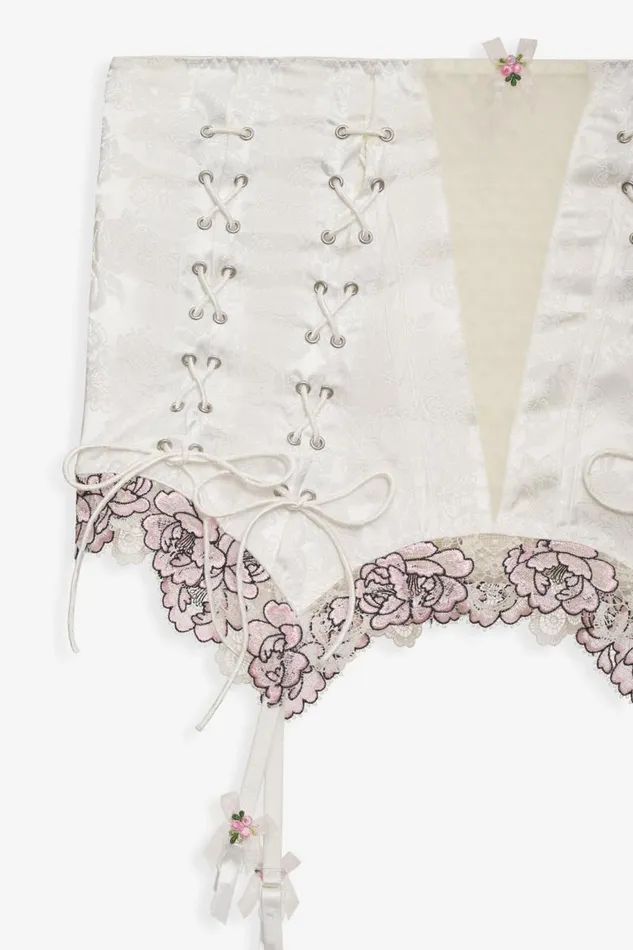 For Love and Lemons Lingerie Marit Garter Skirt White 8211 Women