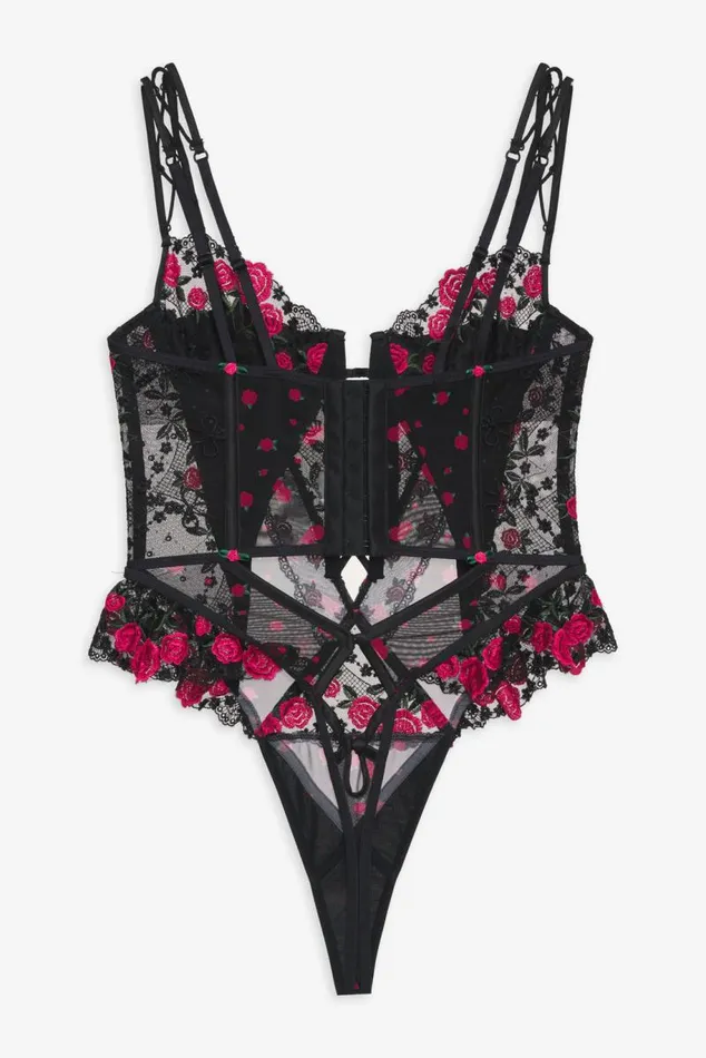 For Love and Lemons Lingerie Roja Teddy Black 8211 Women