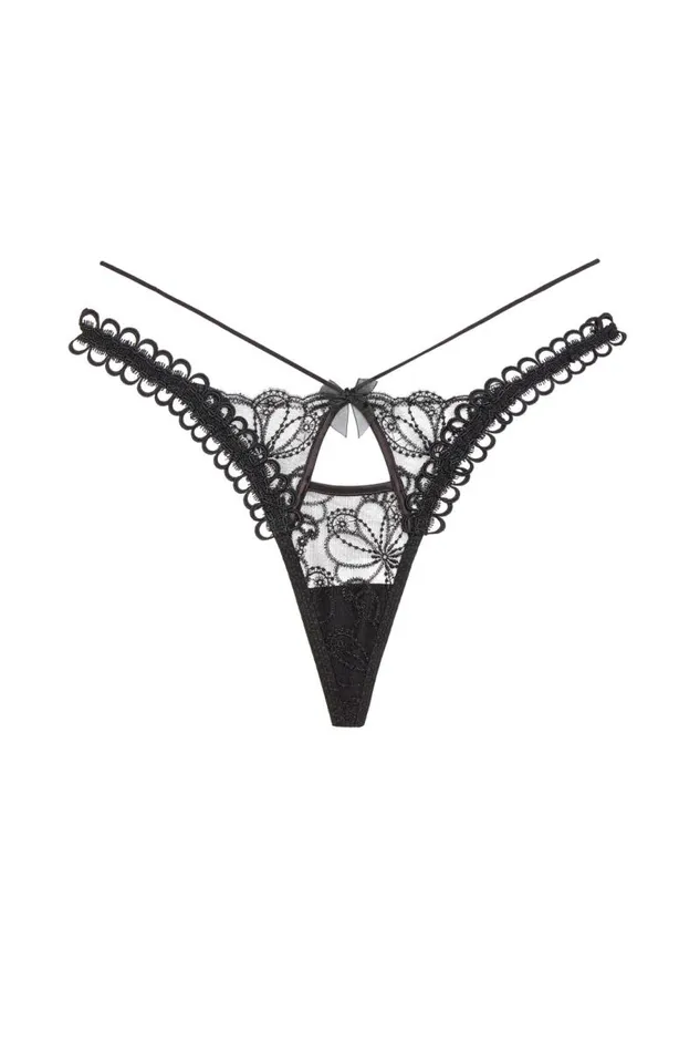 For Love and Lemons Lingerie Swirly Floral Embroidered Thong Panty Black 8211 Women For Love and Lemons Lingerie Swirly Floral Embroidered Thong Panty Black 8211 Women