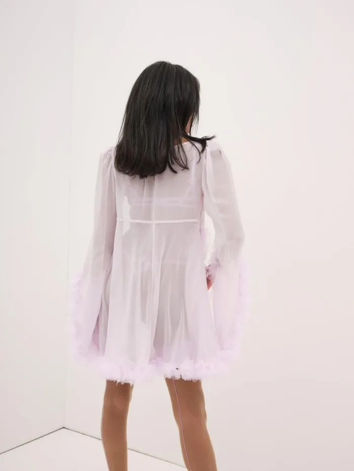 For Love and Lemons Lingerie Tropical Chiffon Robe Purple 8211 Women For Love and Lemons Lingerie Tropical Chiffon Robe Purple 8211 Women