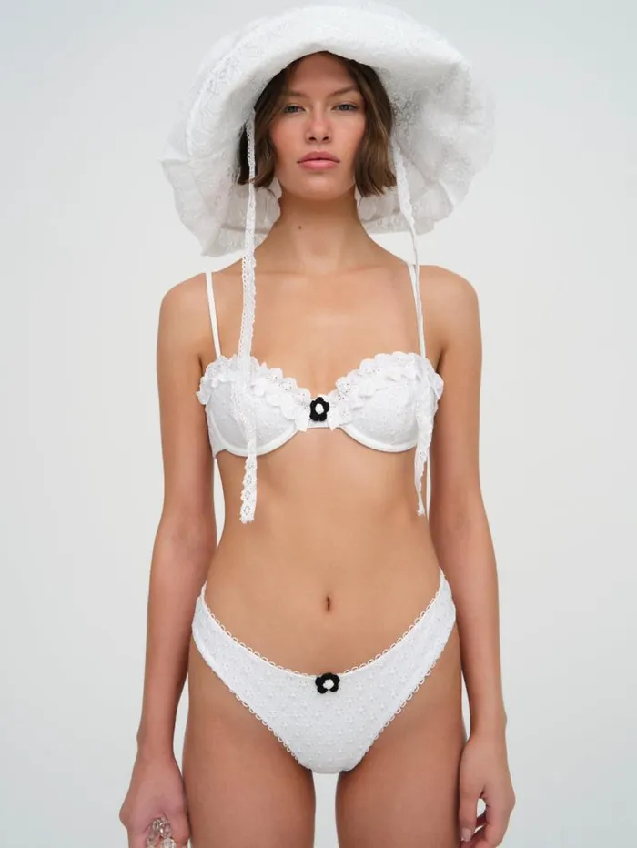 For Love and Lemons Swim Nakia Underwire Bikini Top White 8211 Women For Love and Lemons Swim Nakia Underwire Bikini Top White 8211 Women