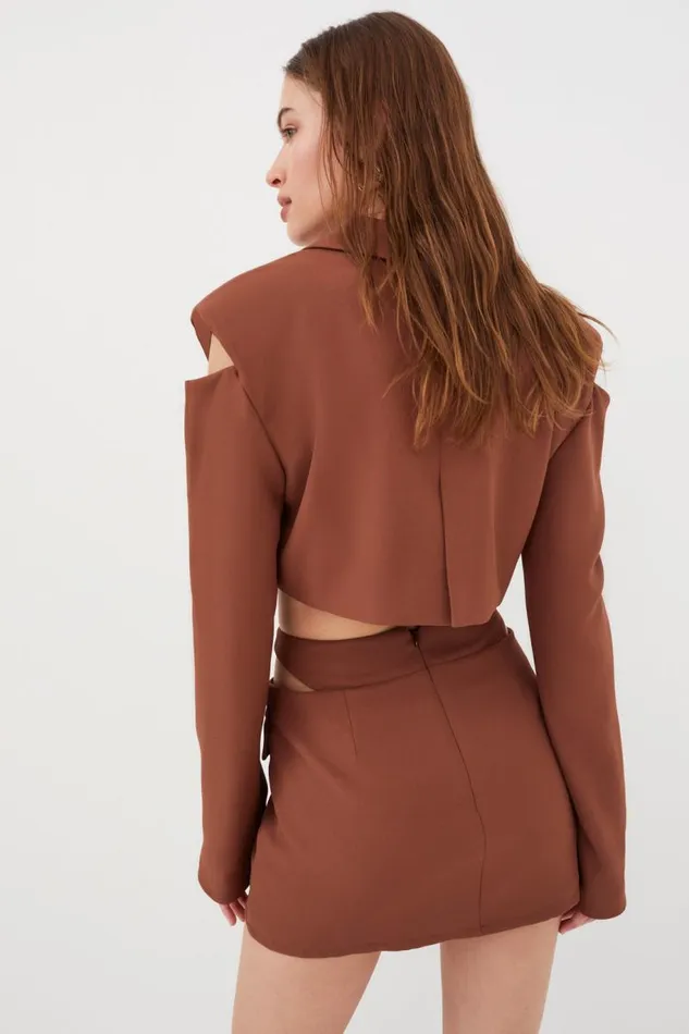 For Love and Lemons Tops Alysa Crop Top Brown 8211 Women For Love and Lemons Tops Alysa Crop Top Brown 8211 Women