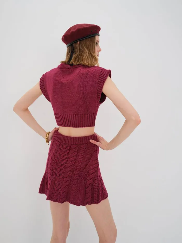 For Love and Lemons Tops Layton Mini Skirt Red 8211 Women For Love and Lemons Tops Layton Mini Skirt Red 8211 Women