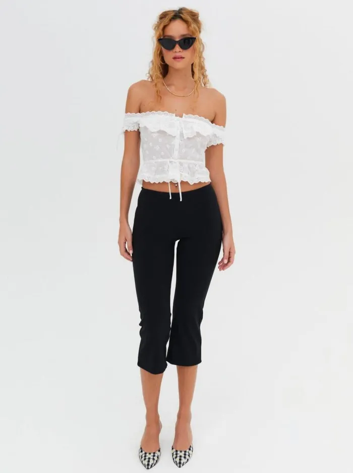 For Love and Lemons Tops Marlowe OffShoulder Top White 8211 Women