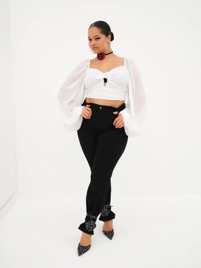 For Love and Lemons Tops Trisha Crop Top White 8211 Women For Love and Lemons Tops Trisha Crop Top White 8211 Women