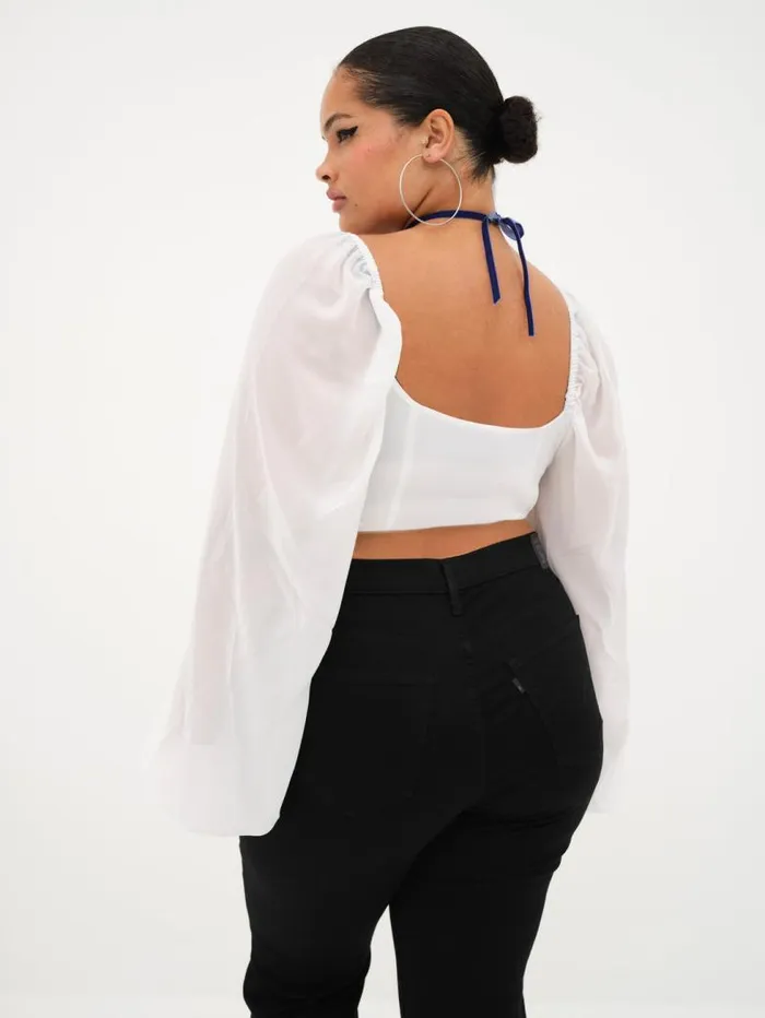 For Love and Lemons Tops Trisha Crop Top White 8211 Women For Love and Lemons Tops Trisha Crop Top White 8211 Women