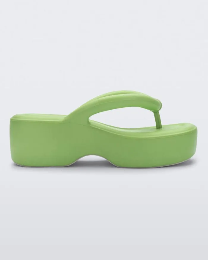Free Platform Lime Green Women Melissa Flip Flops