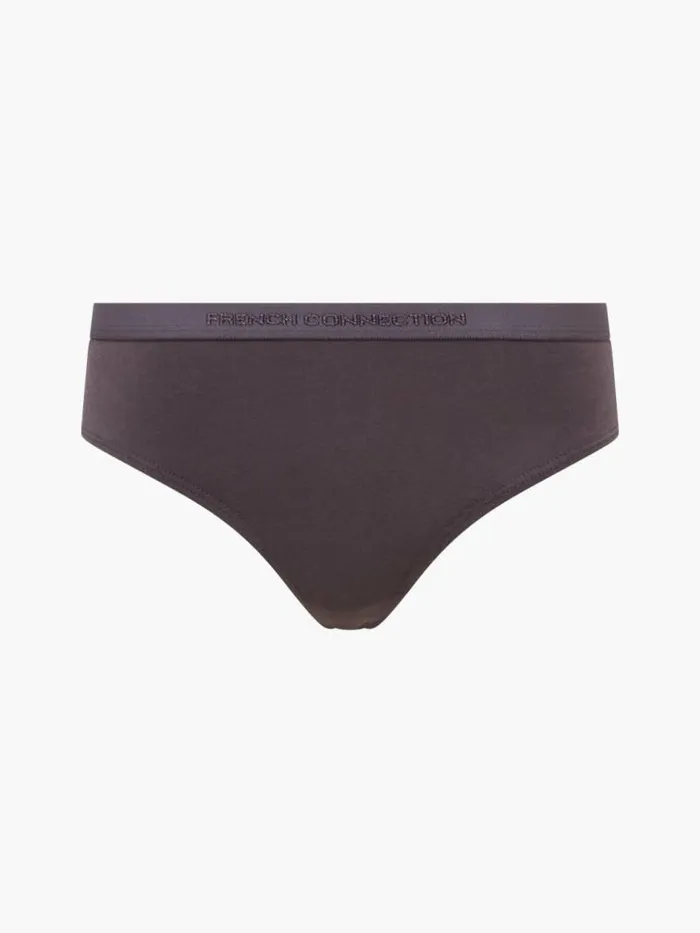 French Connection 3 Pack Connection Thongs Nudegrey Excaliborcadie Print Women Underwear and Socks