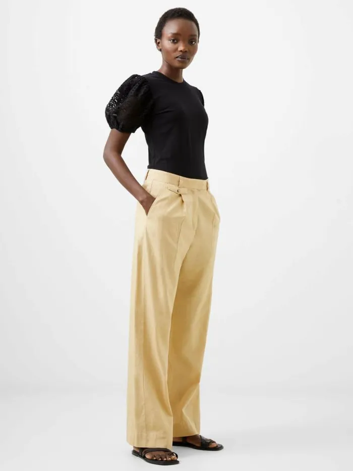French Connection Alania City Trousers Biscotti Women Trousers