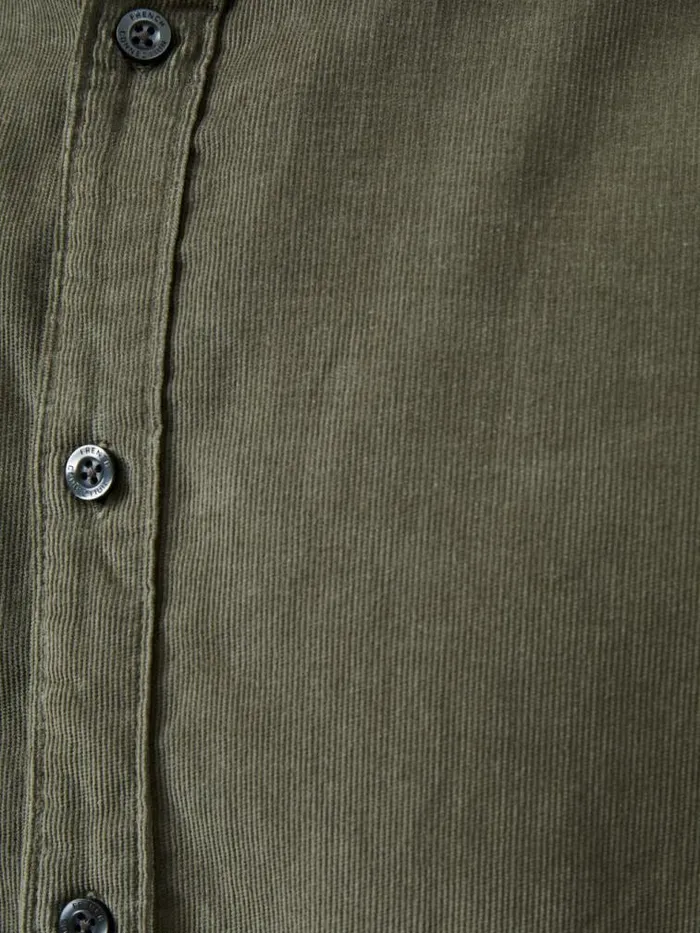 French Connection Baby Corduroy Shirt Olive Men Shirts