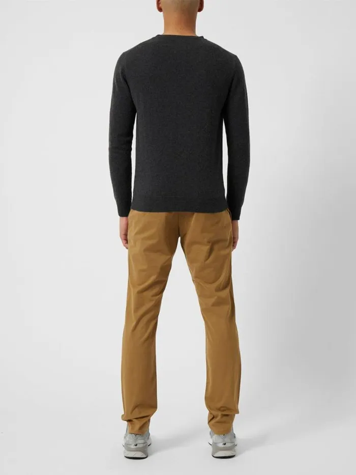 French Connection Cashmere Knit Jumper Charcoal Mel Men Knitwear