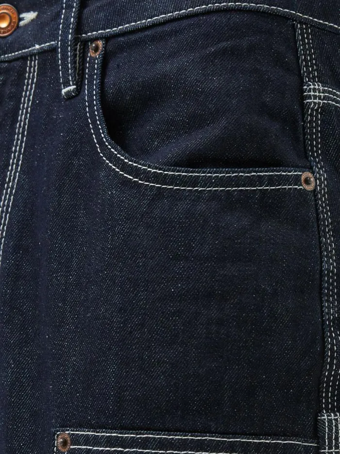 French Connection Denver Denim Contrasting Stitch Relaxed Jeans Clean Indigo Denim Women Trousers