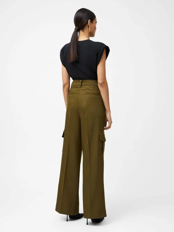French Connection Florence Twill Combat Trousers Khaki Women Trousers