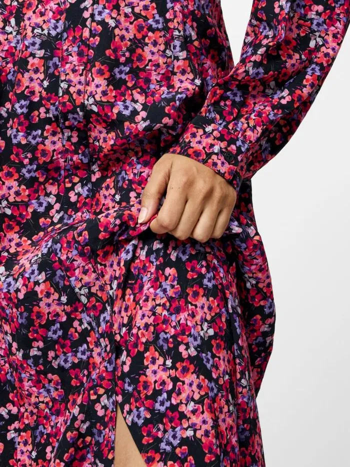 French Connection Jennifer Eco Midi Dress Blackpink Multi Women Dresses