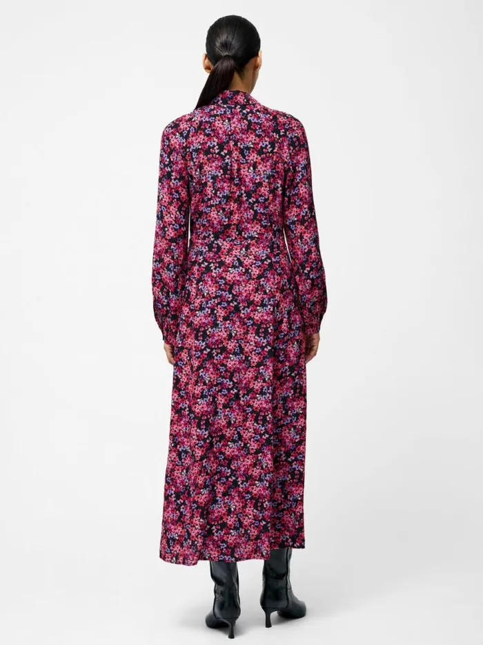 French Connection Jennifer Eco Midi Dress Blackpink Multi Women Dresses