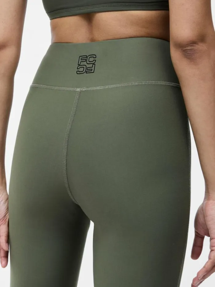 French Connection Khaki HighWaisted Crossover Gym Leggings Khaki Women Trousers