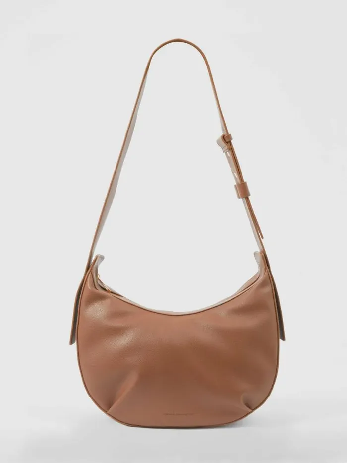 French Connection Large Cross Body Bag Cognac Women Bags and Purses