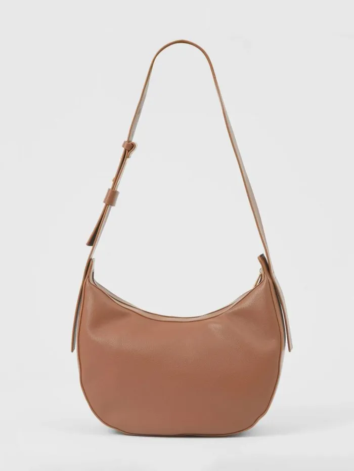 French Connection Large Cross Body Bag Cognac Women Bags and Purses