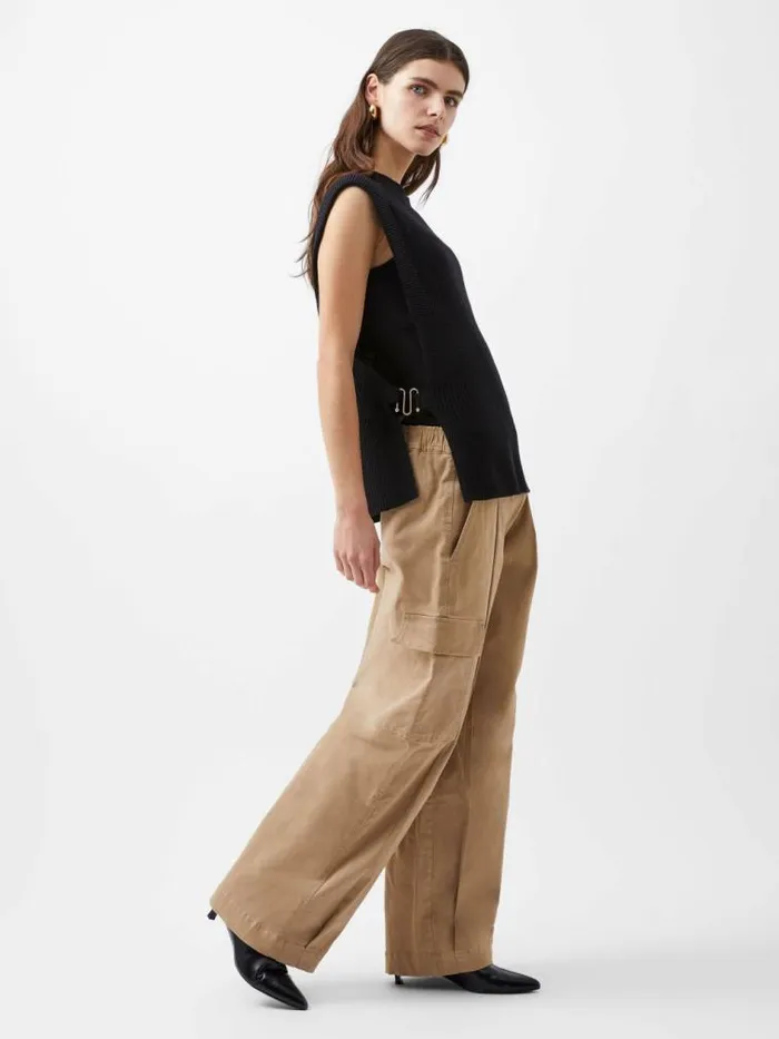 French Connection Lottie Hardware Tabard Blackout Women Jumpers and Cardigans