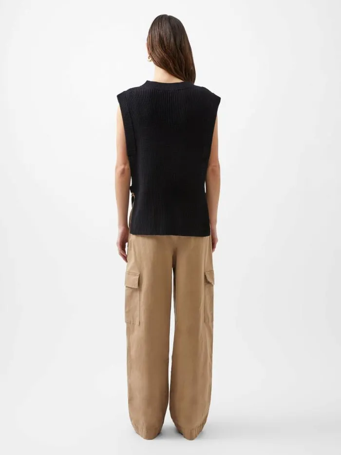 French Connection Lottie Hardware Tabard Blackout Women Jumpers and Cardigans