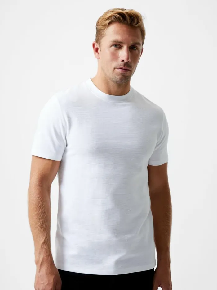 French Connection Ottoman Crew Neck TShirt White Men TShirts and Polo Shirts