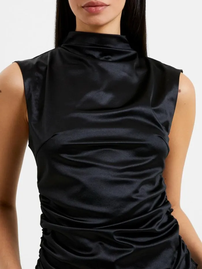 French Connection Rosita Shine Top Blackout Women Tops