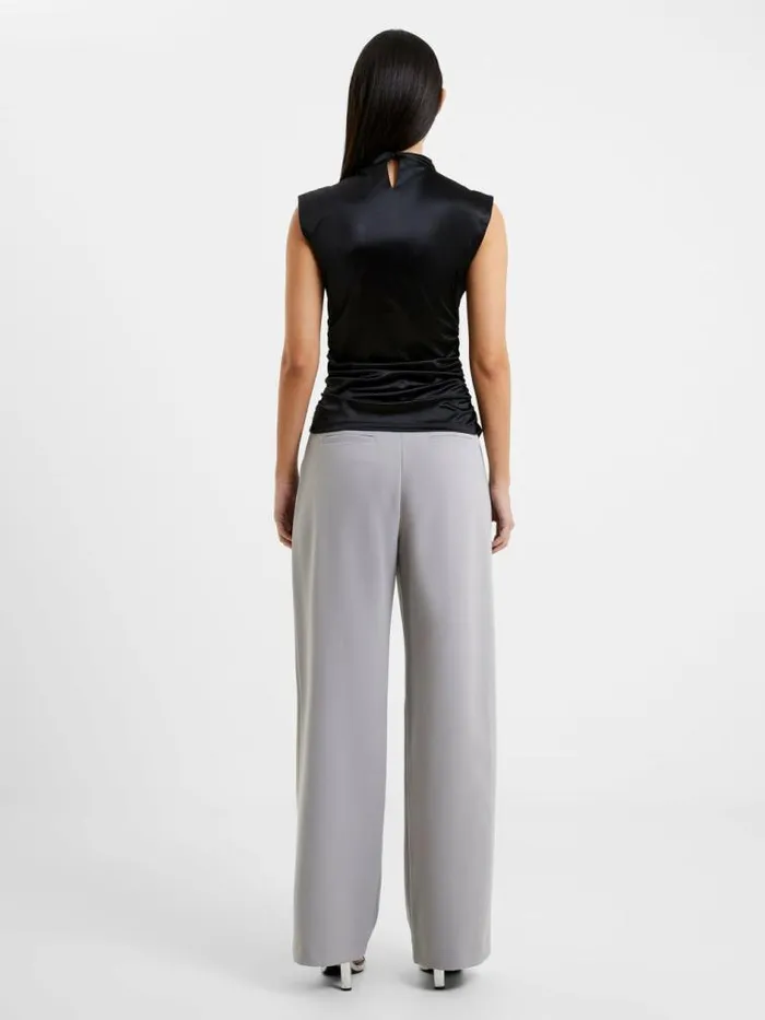 French Connection Rosita Shine Top Blackout Women Tops
