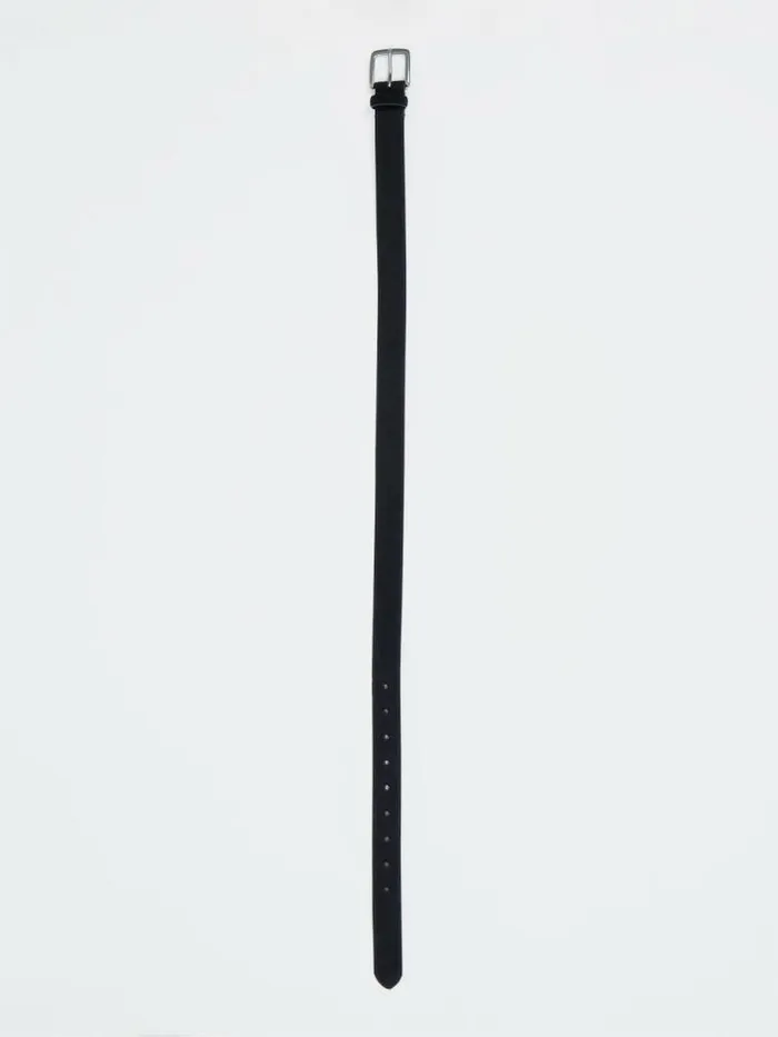 French Connection Suede Belt Blackgunmetal Women Belts