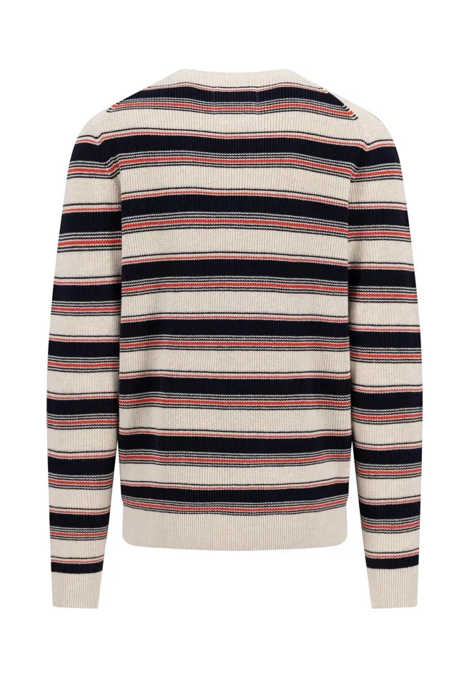 FYNCHHATTON Cotton Sweater In Strip Look New Offwhite Men Sweater