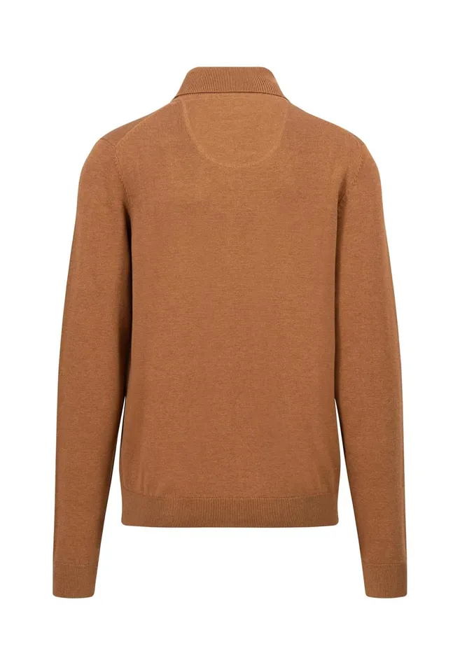 FYNCHHATTON Cotton Sweater With Turtleneck Hazelnavynightcharcoaldark Emerald Men Sweater