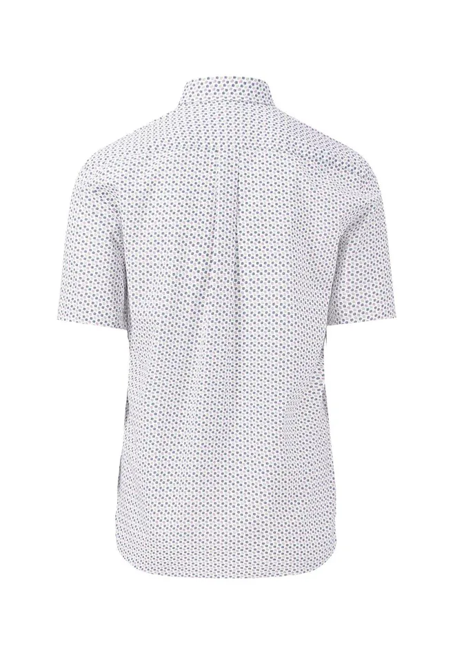 FYNCHHATTON Dotted Short sleeved Shirt Made Of Pure Cotton Dusty Lavenderleaf Greenorient Redsummer Breeze Men Sale FYNCHHATTON Dotted Short sleeved Shirt Made Of Pure Cotton Dusty Lavenderleaf Greenorient Redsummer Breeze Men Sale