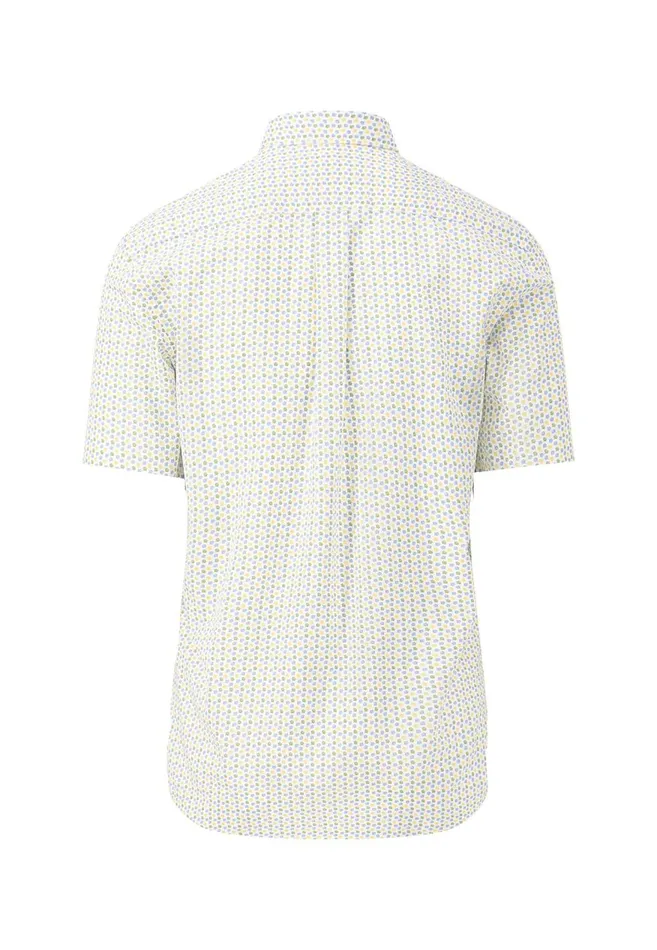 FYNCHHATTON Dotted Short sleeved Shirt Made Of Pure Cotton Dusty Lavenderleaf Greenorient Redsummer Breeze Men Sale FYNCHHATTON Dotted Short sleeved Shirt Made Of Pure Cotton Dusty Lavenderleaf Greenorient Redsummer Breeze Men Sale
