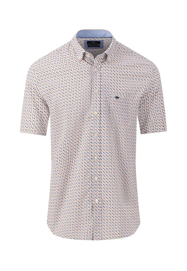 FYNCHHATTON Dotted Short sleeved Shirt Made Of Pure Cotton Dusty Lavenderleaf Greenorient Redsummer Breeze Men Sale FYNCHHATTON Dotted Short sleeved Shirt Made Of Pure Cotton Dusty Lavenderleaf Greenorient Redsummer Breeze Men Sale