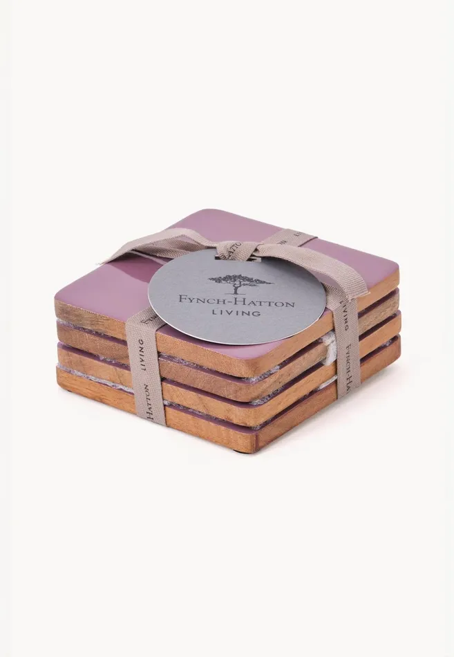 FYNCHHATTON Jala Coasters Set Of 4 Sageorchidelephant Graydove Blue Living Kitchen Accessories FYNCHHATTON Jala Coasters Set Of 4 Sageorchidelephant Graydove Blue Living Kitchen Accessories