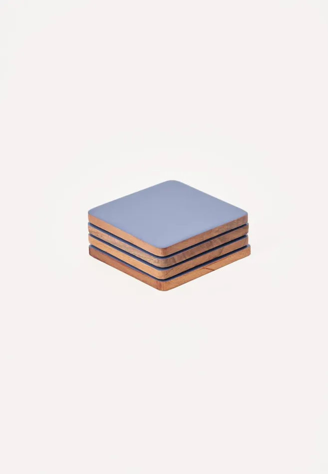 FYNCHHATTON Jala Coasters Set Of 4 Sageorchidelephant Graydove Blue Living Kitchen Accessories FYNCHHATTON Jala Coasters Set Of 4 Sageorchidelephant Graydove Blue Living Kitchen Accessories