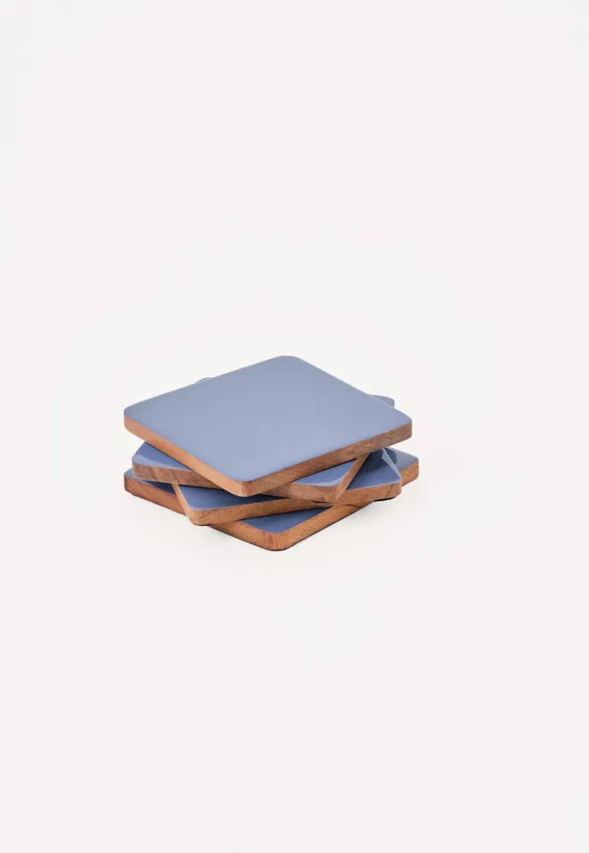 FYNCHHATTON Jala Coasters Set Of 4 Sageorchidelephant Graydove Blue Living Kitchen Accessories FYNCHHATTON Jala Coasters Set Of 4 Sageorchidelephant Graydove Blue Living Kitchen Accessories