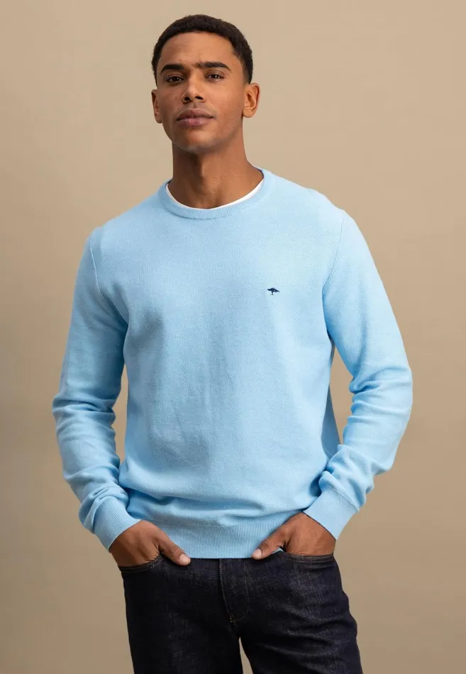 FYNCHHATTON Knitting Sweater Made Of 100 Cotton Vivid Yellownew Offwhiteturf Greensplashy Oceanstrong Bluenavypoppy Rednight Men Sweater