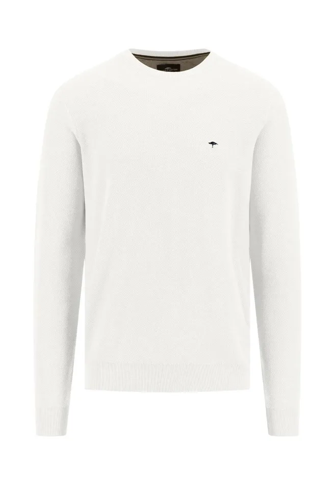 FYNCHHATTON Knitting Sweater Made Of 100 Cotton Vivid Yellownew Offwhiteturf Greensplashy Oceanstrong Bluenavypoppy Rednight Men Sweater