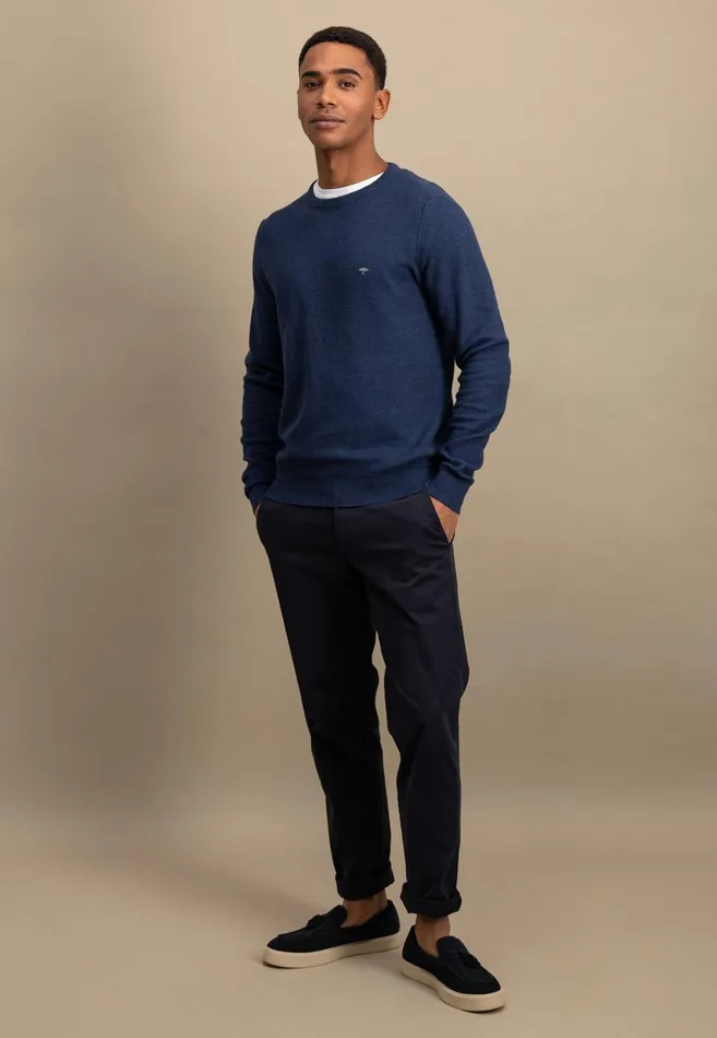 FYNCHHATTON Knitting Sweater Made Of 100 Cotton Vivid Yellownew Offwhiteturf Greensplashy Oceanstrong Bluenavypoppy Rednight Men Sweater