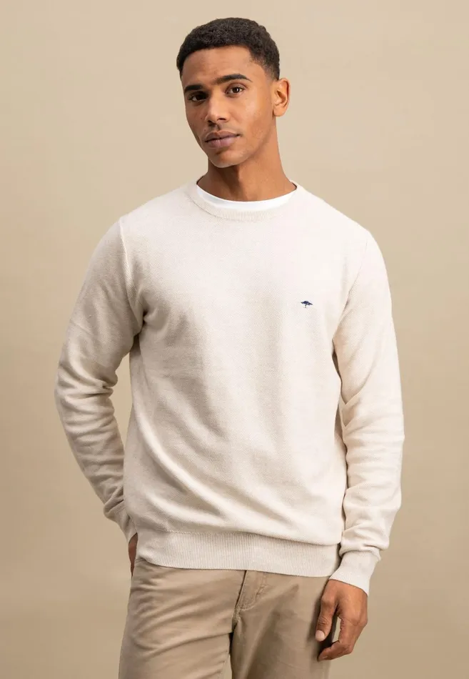 FYNCHHATTON Knitting Sweater Made Of 100 Cotton Vivid Yellownew Offwhiteturf Greensplashy Oceanstrong Bluenavypoppy Rednight Men Sweater