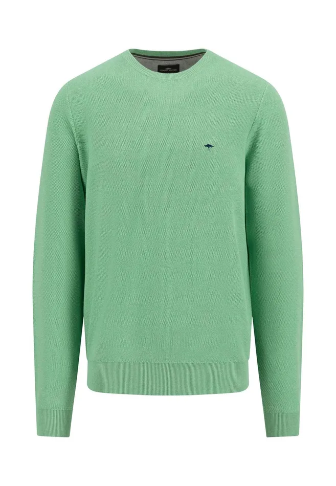 FYNCHHATTON Knitting Sweater Made Of 100 Cotton Vivid Yellownew Offwhiteturf Greensplashy Oceanstrong Bluenavypoppy Rednight Men Sweater
