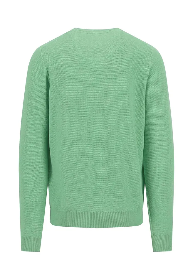 FYNCHHATTON Knitting Sweater Made Of 100 Cotton Vivid Yellownew Offwhiteturf Greensplashy Oceanstrong Bluenavypoppy Rednight Men Sweater