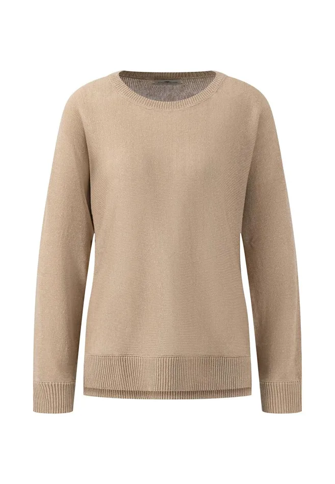 FYNCHHATTON Knitting Sweater Made Of Pure Linen Milksafari Beigereed Greenbright Apricot Women Sweater FYNCHHATTON Knitting Sweater Made Of Pure Linen Milksafari Beigereed Greenbright Apricot Women Sweater