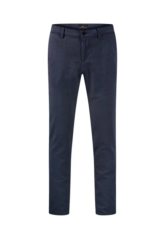 FYNCHHATTON Light Chino Pants Made Of Linen Cotton Mix Dark Navystone Men Sale