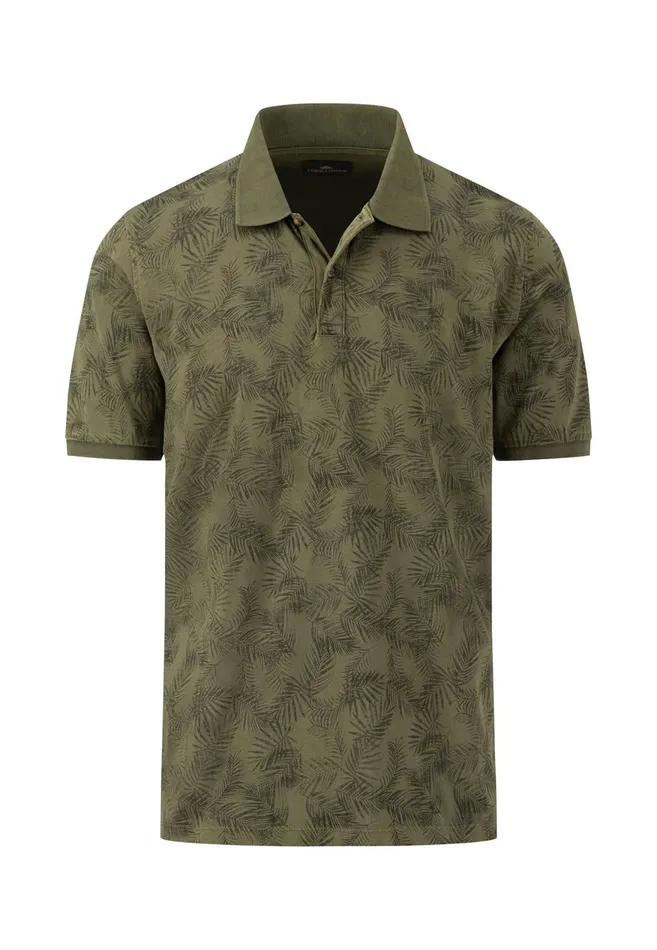 FYNCHHATTON Loose Polo Shirt With A Summer Print Dusty Olivesoft Greennavycrystal Blue Men Polo Shirt FYNCHHATTON Loose Polo Shirt With A Summer Print Dusty Olivesoft Greennavycrystal Blue Men Polo Shirt