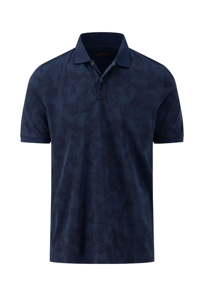 FYNCHHATTON Loose Polo Shirt With A Summer Print Dusty Olivesoft Greennavycrystal Blue Men Polo Shirt FYNCHHATTON Loose Polo Shirt With A Summer Print Dusty Olivesoft Greennavycrystal Blue Men Polo Shirt