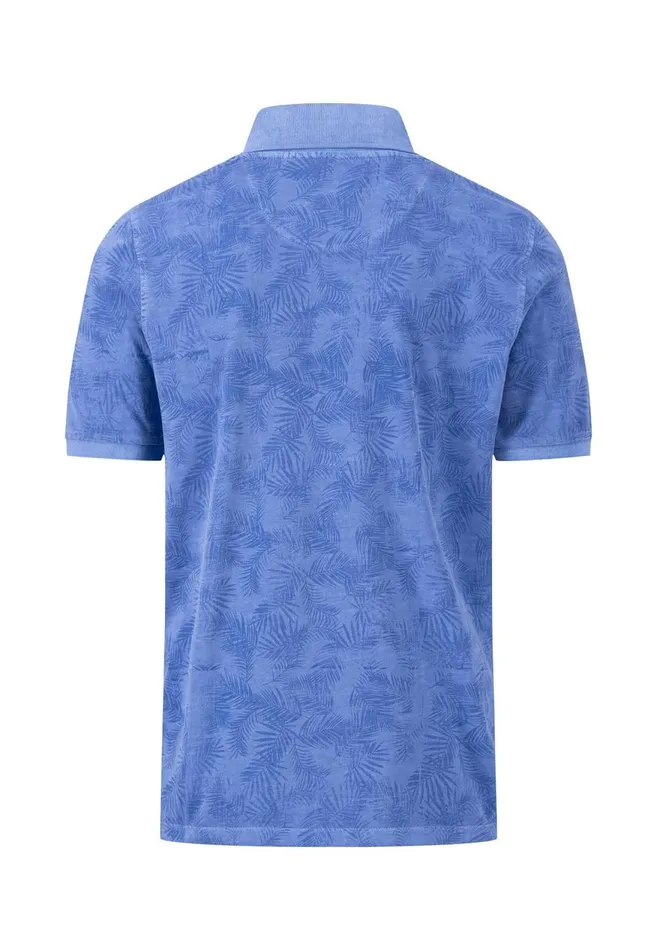 FYNCHHATTON Loose Polo Shirt With A Summer Print Dusty Olivesoft Greennavycrystal Blue Men Polo Shirt FYNCHHATTON Loose Polo Shirt With A Summer Print Dusty Olivesoft Greennavycrystal Blue Men Polo Shirt